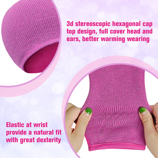 3D Stereoscopic Hexagonal Cap and gloves